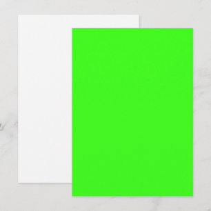 Neon-grüne individuelle Einladung