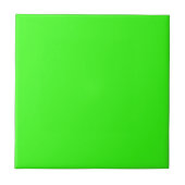 Neon-grüne, individuelle Keramikfliese (Vorderseite)