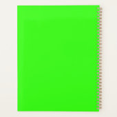 Neon-grüner anpassbarer Planer (Rückseite)