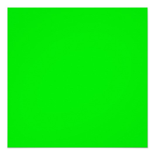 Neon-grüner Bildschirm, heller, solider Zoomhinter Poster (Vorderseite)