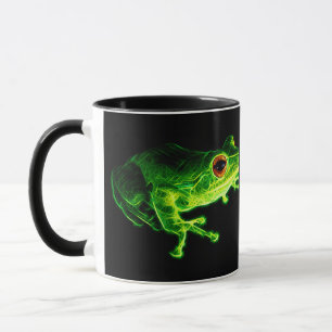 Neon-grüner elektrischer Laubfrosch - Leuchtendes  Tasse