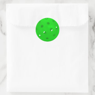 Neon-grüner Pickleball Runder Aufkleber