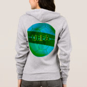 Neon Grünes Fußball Hoodie (Rückseite)