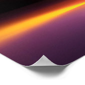 Neon Guitar Art Print Poster (Ecke)