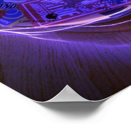 Neon Guitar Poster (Ecke)