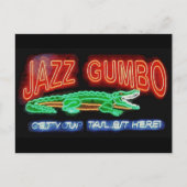 Neon Gumbo Postkarte (Vorderseite)