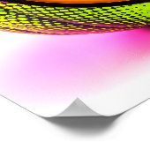 Neon-Halfton-Kürbis Poster (Ecke)