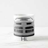 Neon "hallo. " kaffeetasse (Mittel)