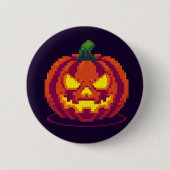 Neon Halloween Button (Vorderseite)
