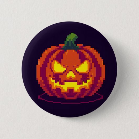 Neon Halloween Button (Vorderseite)
