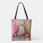 Neon Halloween Ghost, Halloween Ghost, Halloween, Tasche (Rückseite)