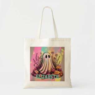 Neon Halloween Ghost, Halloween Ghost, Halloween, Tragetasche