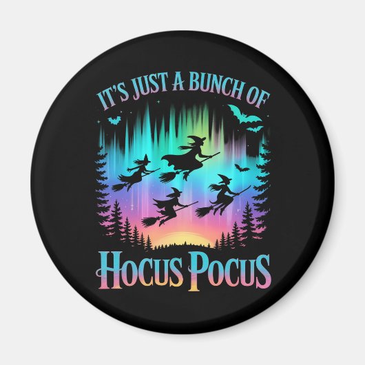 Neon Halloween Hexen Png Magnet (Vorne)