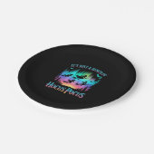 Neon Halloween Hexen Png Pappteller (Schrägansicht)