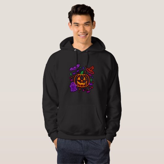 Neon Halloween Hoodie (Vorne ganz)
