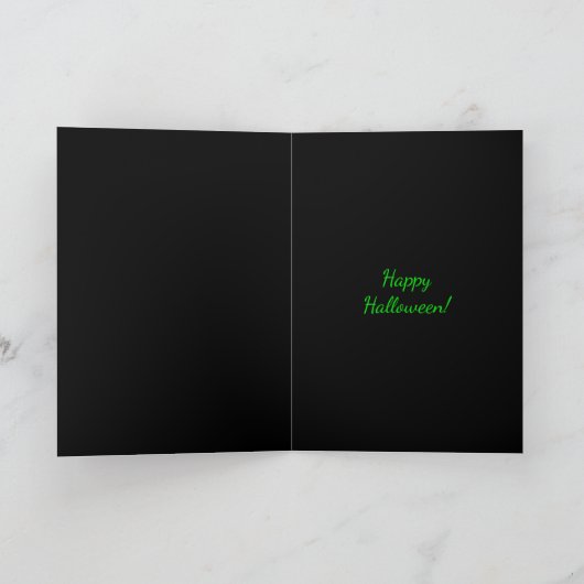 Neon Halloween Karte (Innenseite)