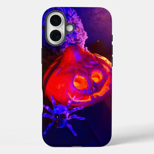 Neon-Halloween-Kürbisse Case-Mate iPhone Hülle (Rückseite)