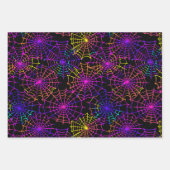 Neon-Halloween-Muster Geschenkpapier Set (Vorderseite 2)