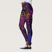 Neon-Halloween-Muster Leggings (Links)