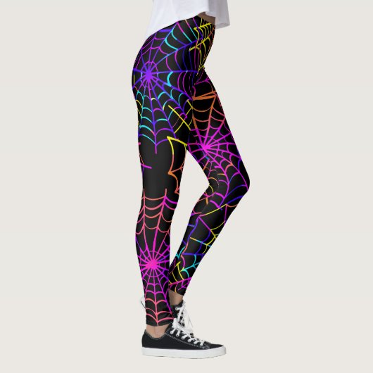 Neon-Halloween-Muster Leggings (Rechts)