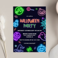 Neon Halloween-Party