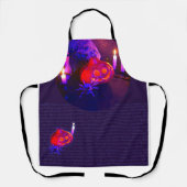 Neon Halloween pumpkins Schürze (Vorderseite)