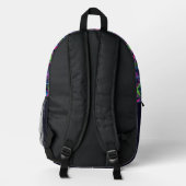 Neon Halos Combi Bedruckter Rucksack (Rückseite)