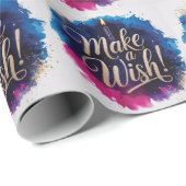 Neon Happy Birthday Design Geschenkpapier (Rolleneckpunkt)