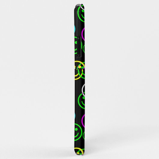 Neon Happy Face iPad Gehäuse Case-Mate iPhone Hülle (Hinten/Rechts)