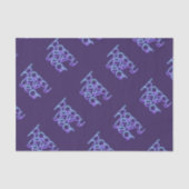 Neon Happy New Year Seidenpapier (Vorderseite)