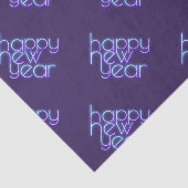 Neon Happy New Year Seidenpapier (Ausschnitt)
