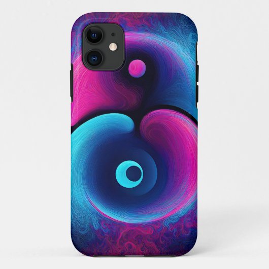 Neon Harmony: Eine moderne Interpretation von Yin  Case-Mate iPhone Hülle (Rückseite)