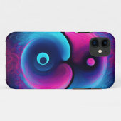 Neon Harmony: Eine moderne Interpretation von Yin  Case-Mate iPhone Hülle (Rückseite (Horizontal))