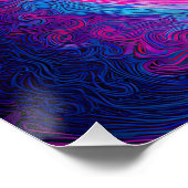 Neon Harmony: Eine moderne Interpretation von Yin  Poster (Ecke)