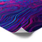 Neon Harmony: Eine moderne Interpretation von Yin Poster (Ecke)