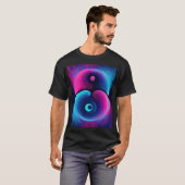 Neon Harmony: Eine moderne Interpretation von Yin  T-Shirt (Vorne ganz)