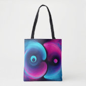 Neon Harmony: Eine moderne Interpretation von Yin  Tasche (Vorderseite)