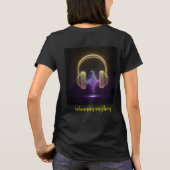 Neon Headphones mit Soundwave T-Shirt (Rückseite)