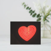 Neon Heart 2 Postkarte (Stehend Vorderseite)