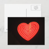 Neon Heart 2 Postkarte (Vorne/Hinten)
