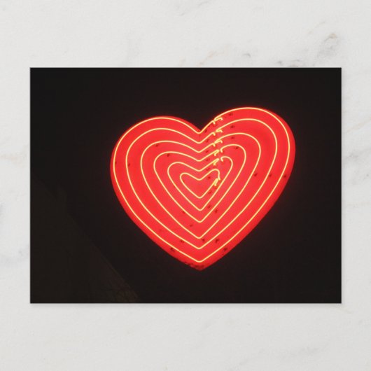Neon Heart 2 Postkarte (Vorderseite)