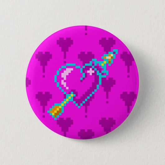 Neon Heart Button (Vorderseite)