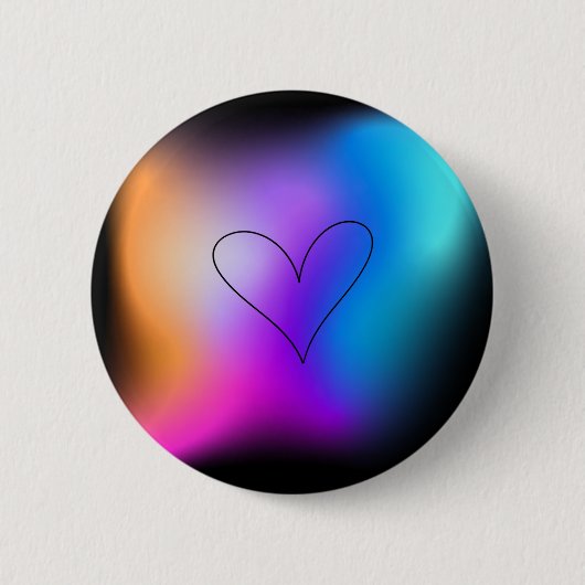 Neon Heart Button (Vorderseite)