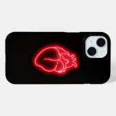 Neon Heart Case-Mate iPhone Hülle (Rückseite (Horizontal))