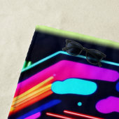 Neon Heart Chaos Strandtuch (Beispiel)
