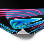 Neon Heart Poster (Ecke)