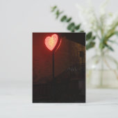 Neon Heart Postkarte (Stehend Vorderseite)