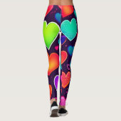 Neon Heart Symphony Leggings (Rückseite)