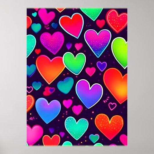 Neon Heart Symphony Poster (Vorne)