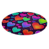 Neon Heart Symphony Schneidebrett (Ecke)